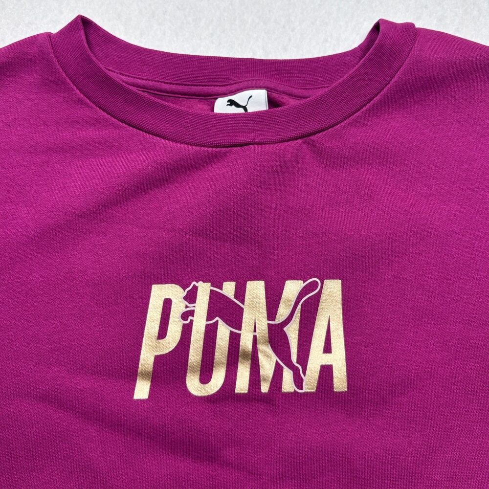 NWT Ladies Puma Pink Relaxed Fit Crewneck Sweatshirt Size 3X - Retail $45